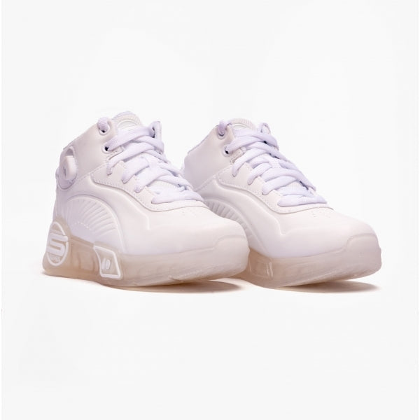 Skechers 310100L/WHT S-LIGHTS REMIX Girls Trainers White