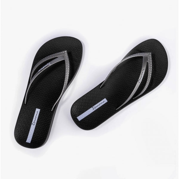 Ipanema BOSSA SOFT Womens Platform Vegan Flip-Flops Gun Black