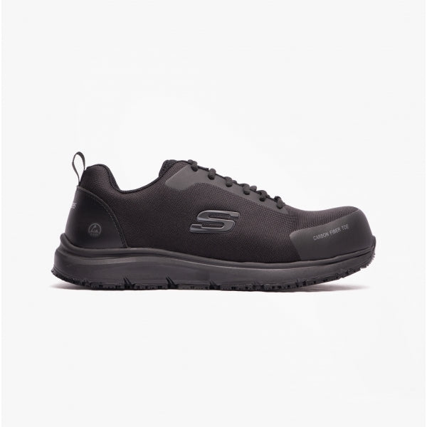 Skechers Work 200090EC ULMUS Mens Safety Trainers Black