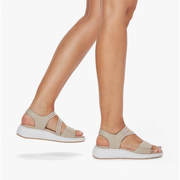 Rieker 64353-62 Womens Sandals Beige