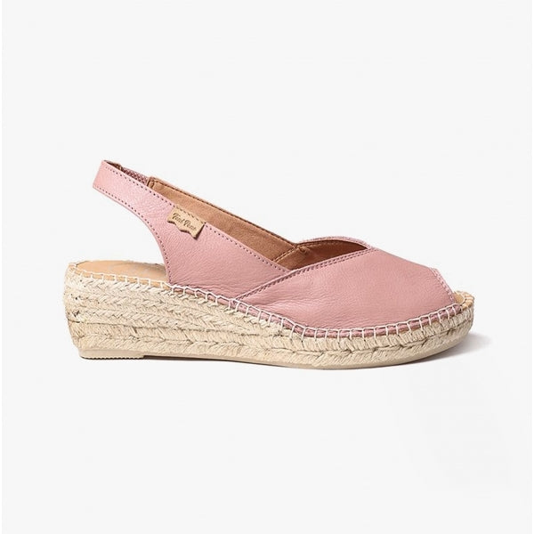 Toni Pons BERNIA Womens Leather Slingback Espadrilles Pale