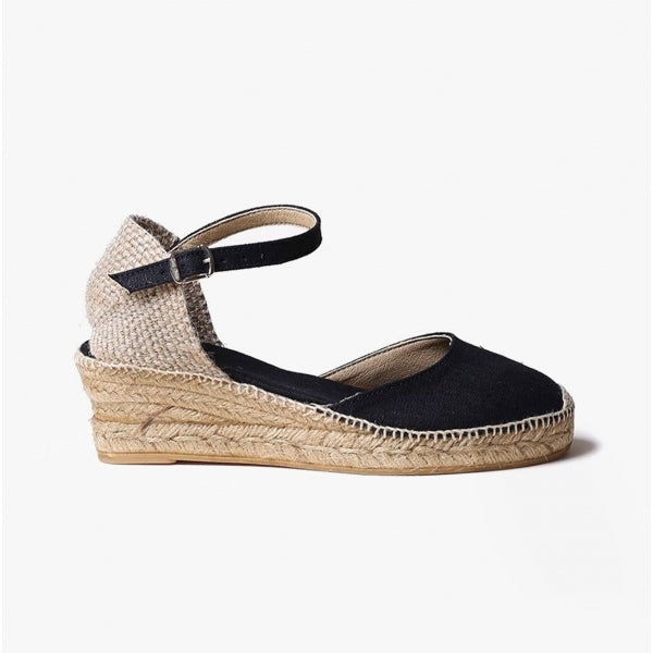 Toni Pons ROMINA Womens Vegan Espadrilles Black