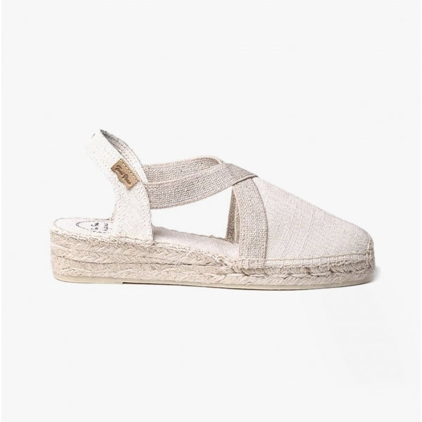 Toni Pons VERDI Womens Vegan Espadrilles Sandals Ecru