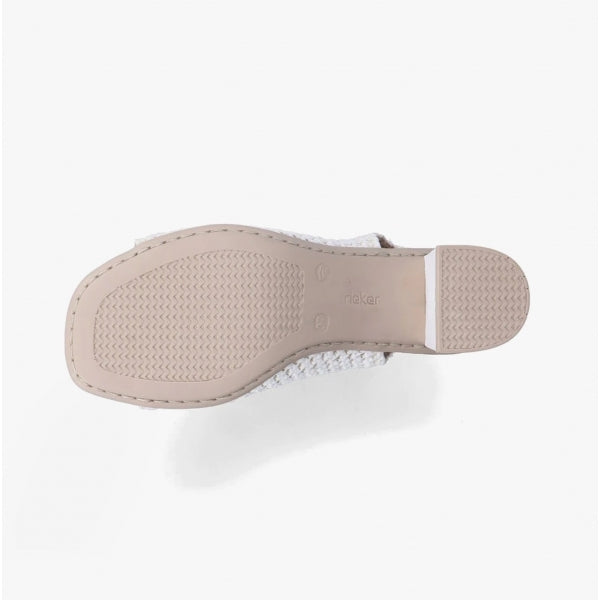 Rieker 64772-80 Womens Open Toe Shoes White