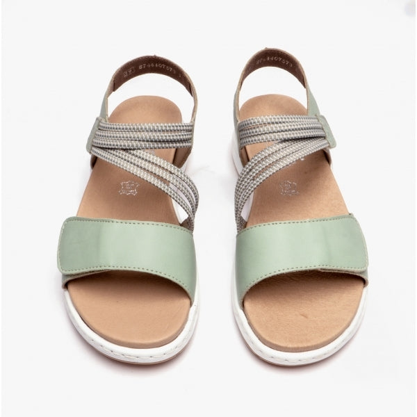Rieker 64353-52 Womens Sandals Green