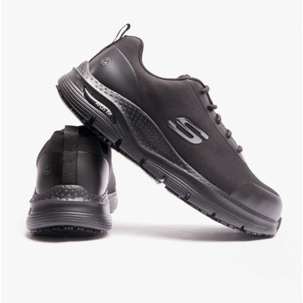 Skechers Work 200086EC ARCH FIT SR - RINGSTAP Mens Safety Trainers Black