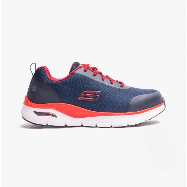 Skechers Work 200086EC ARCH FIT SR - RINGSTAP Mens Safety Trainers Navy/Red