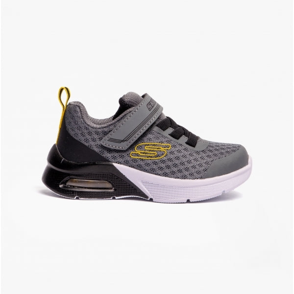 Skechers 403773N/CCBK MICROSPEC MAX - GORVIX Infant Boys Trainers Charcoal/Black