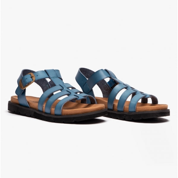 Heavenly Feet SALTWATER Womens Slingback Sandals Blue