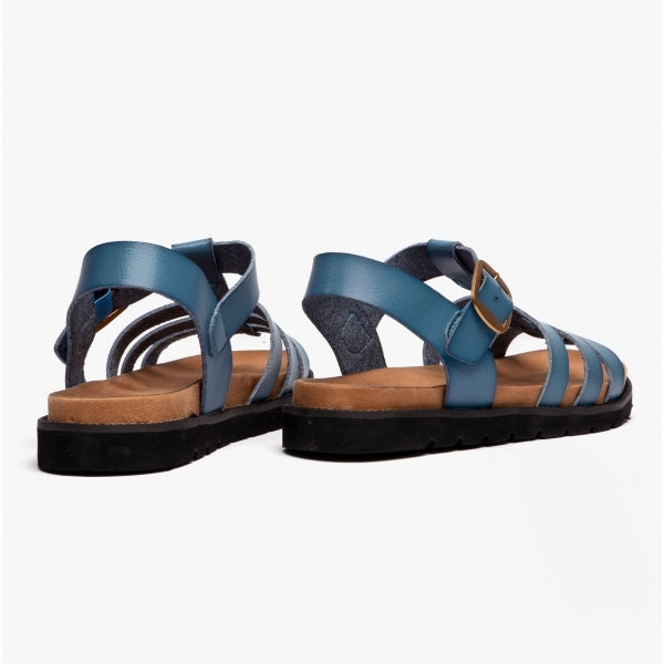 Heavenly Feet SALTWATER Womens Slingback Sandals Blue