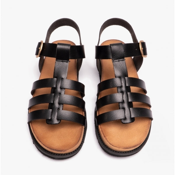 Heavenly Feet SALTWATER Womens Slingback Sandals Black