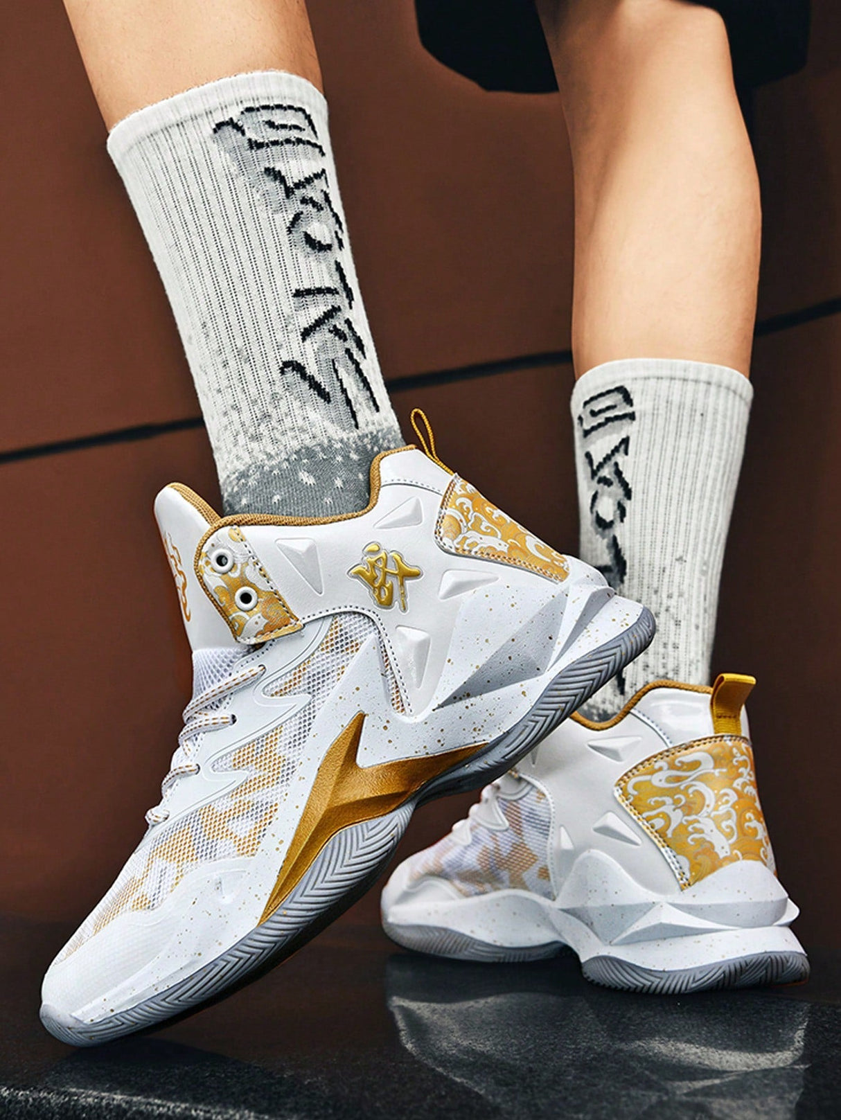 Men’s Athletic Basketball Shoes, Trendy Wear Resistant Sports Shoes For Students’ Professional Training, New Arrival