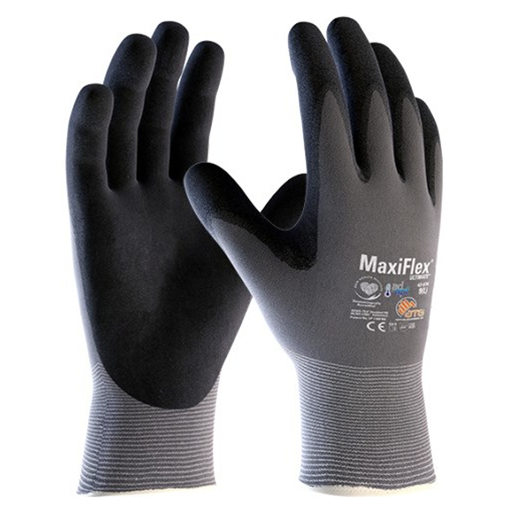 ATG MaxiFlex Ultimate 42-874 Breathable Palm Coated Gloves (12 Pack)
