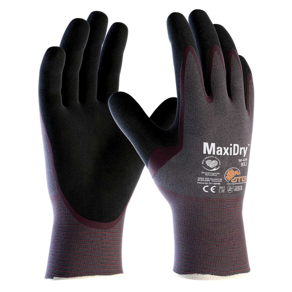ATG MaxiDry 56-424 Palm Coated Liquid Proof Gloves (12 Pack)