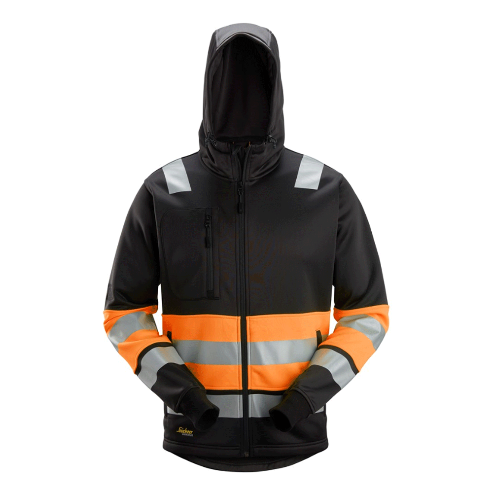 Snickers 8038 Hi-Vis Class 1 Full Zip Hoodie