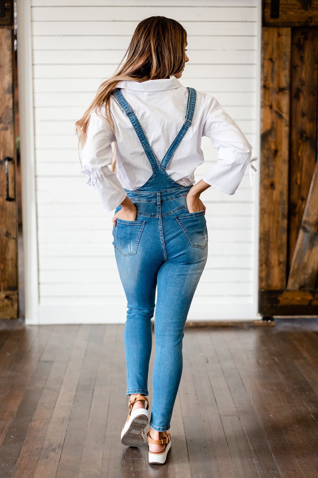 Milan Distressed Overalls