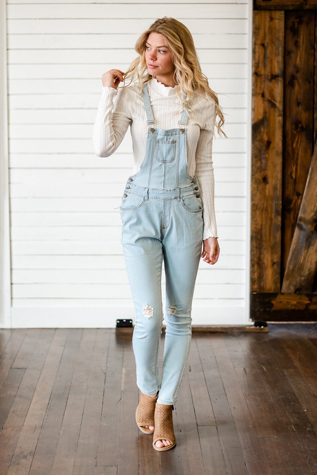Milan Distressed Overalls