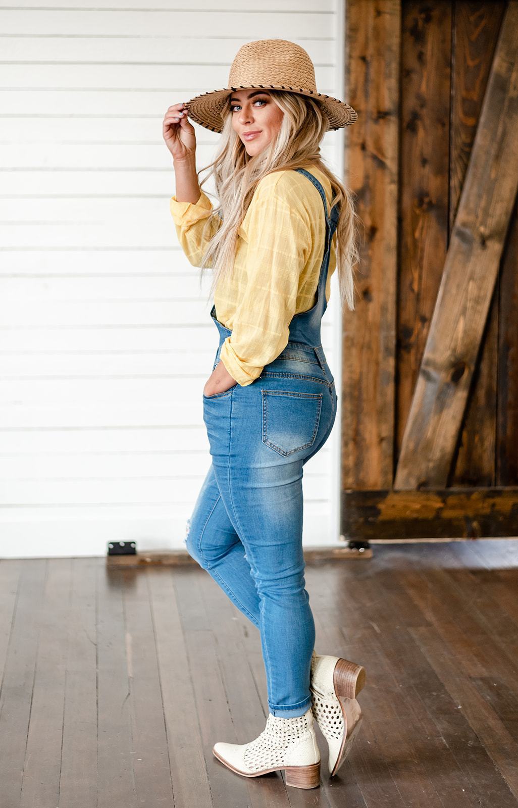 Milan Distressed Overalls