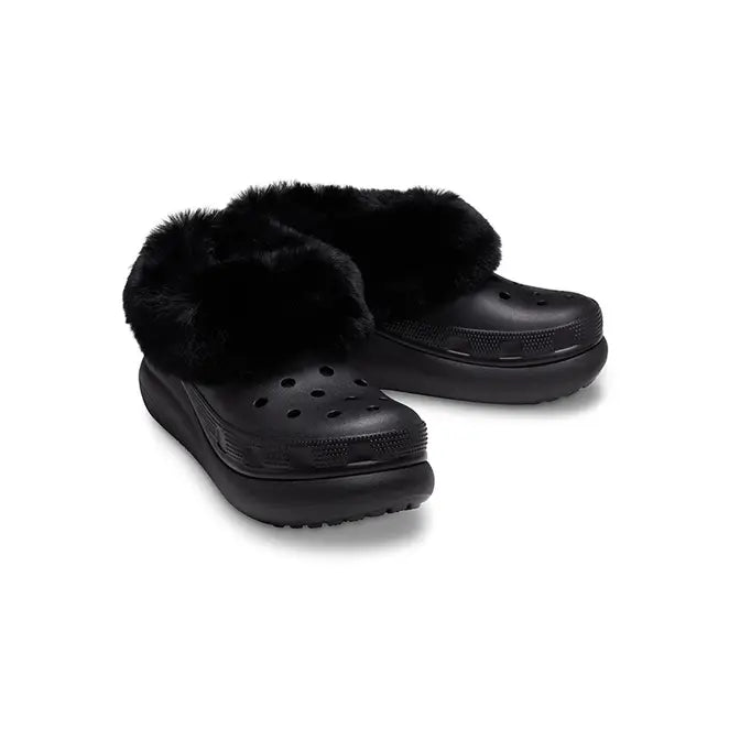 Crocs 208446-001 FUREVER CRUSH Womens Clogs Black
