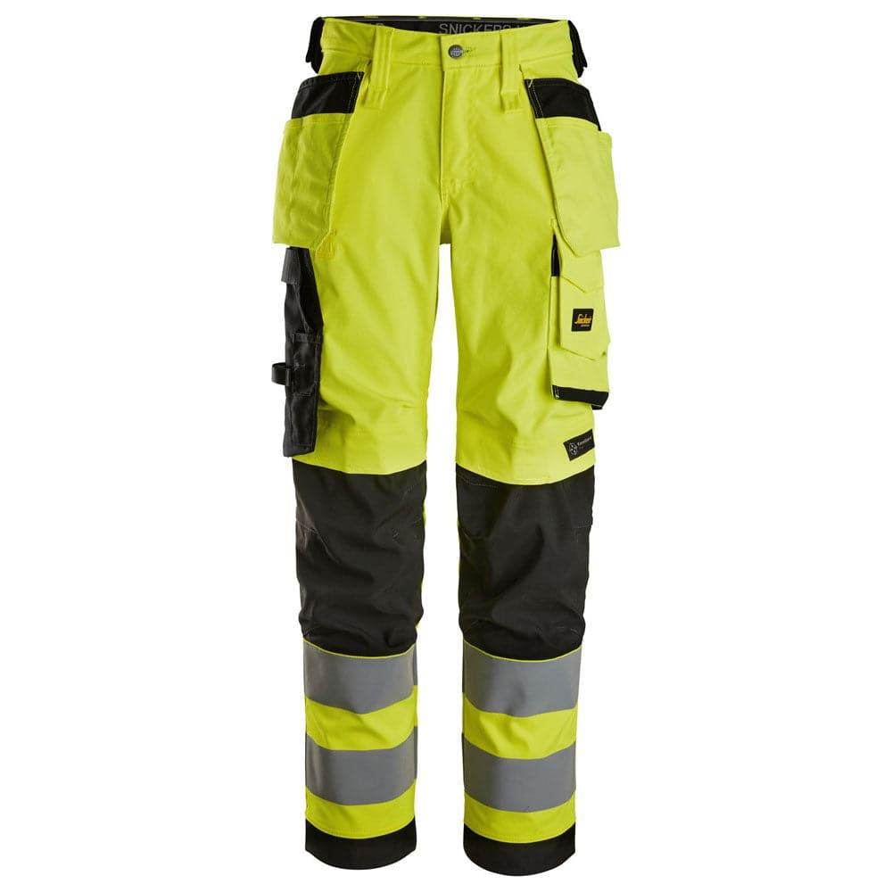 Snickers 6734 High-Vis Class 2 Women's Stretch Trousers Holster Pockets