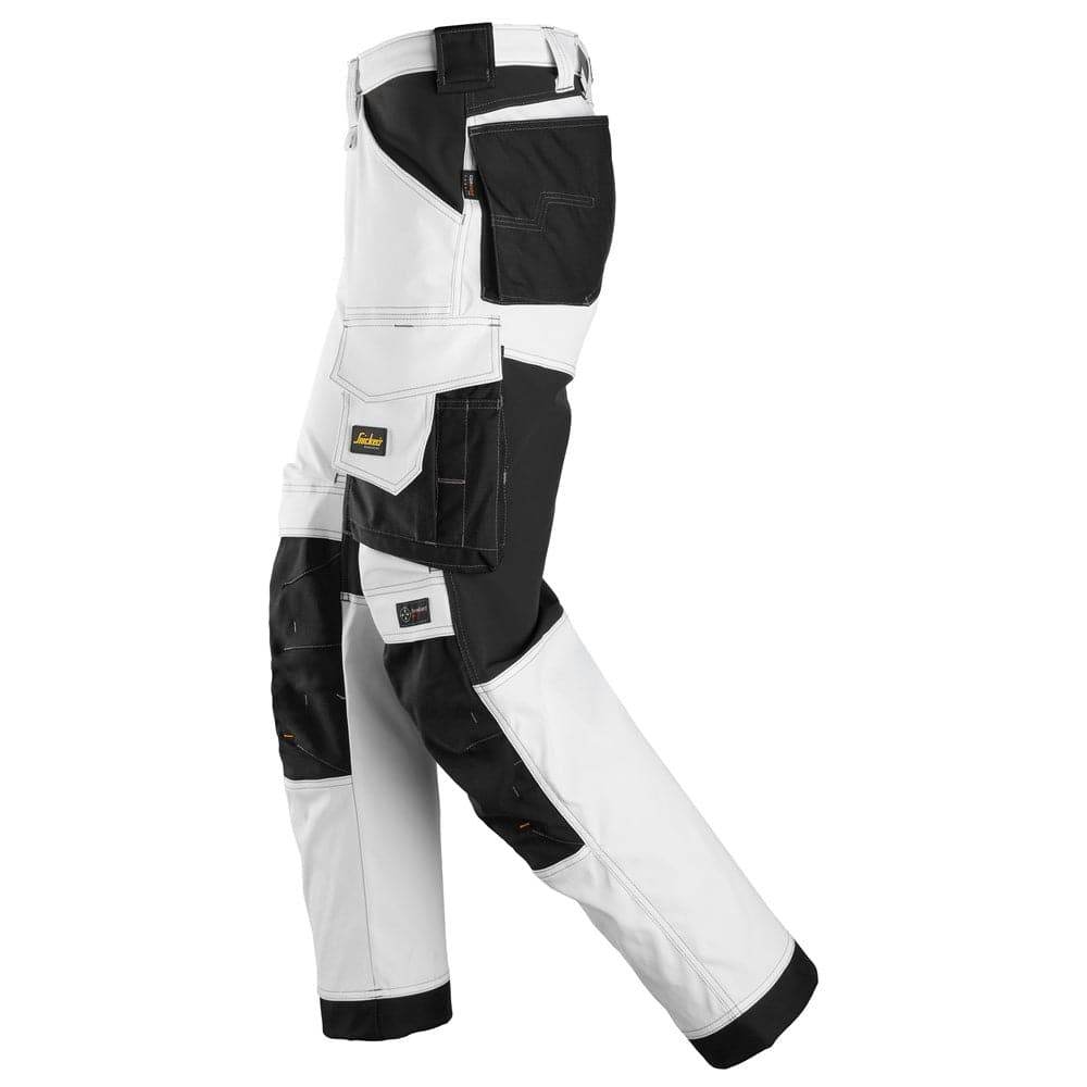 Snickers 6351 AllroundWork Stretch Loose fit Work Trousers White