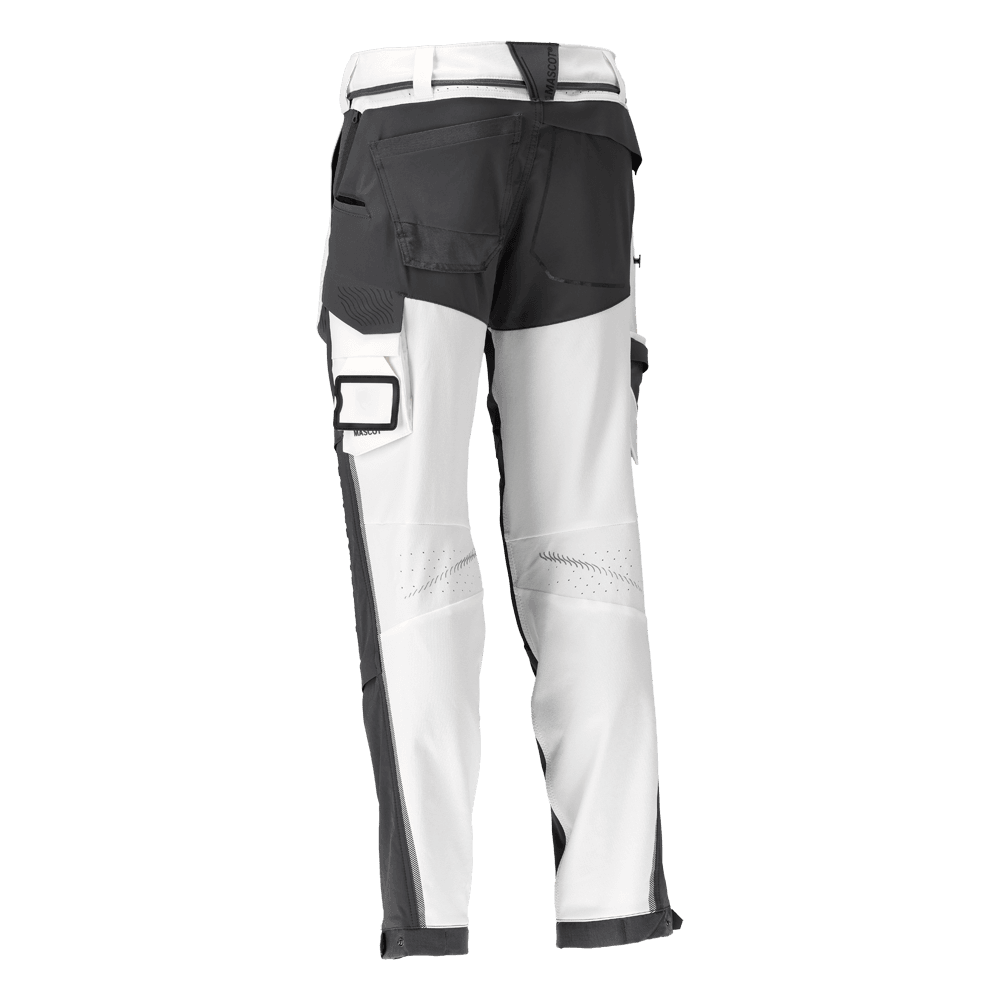 Mascot 22279 Ultimate Stretch Click System Pocket Trousers White / Stone Grey