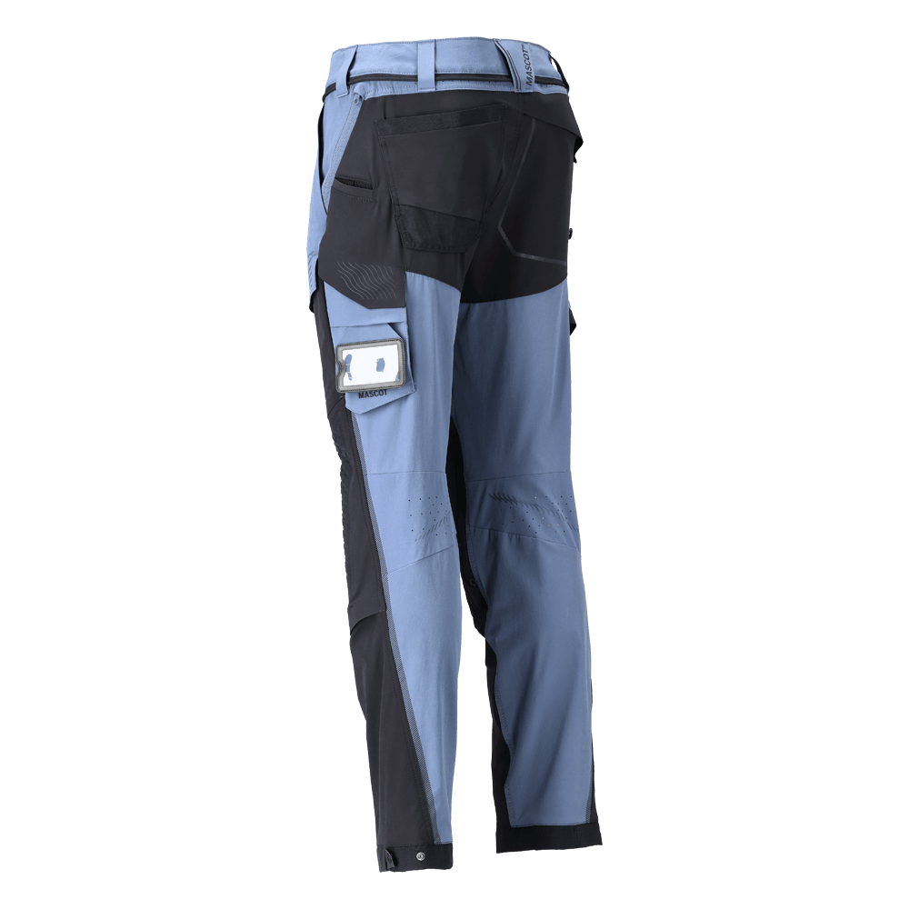 Mascot 22279 Ultimate Stretch Click System Pocket Trousers Stone Blue / Dark Navy