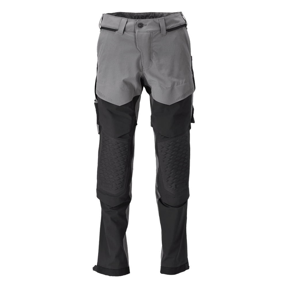 Mascot 22279 Ultimate Stretch Click System Pocket Trousers Stone Grey / Black