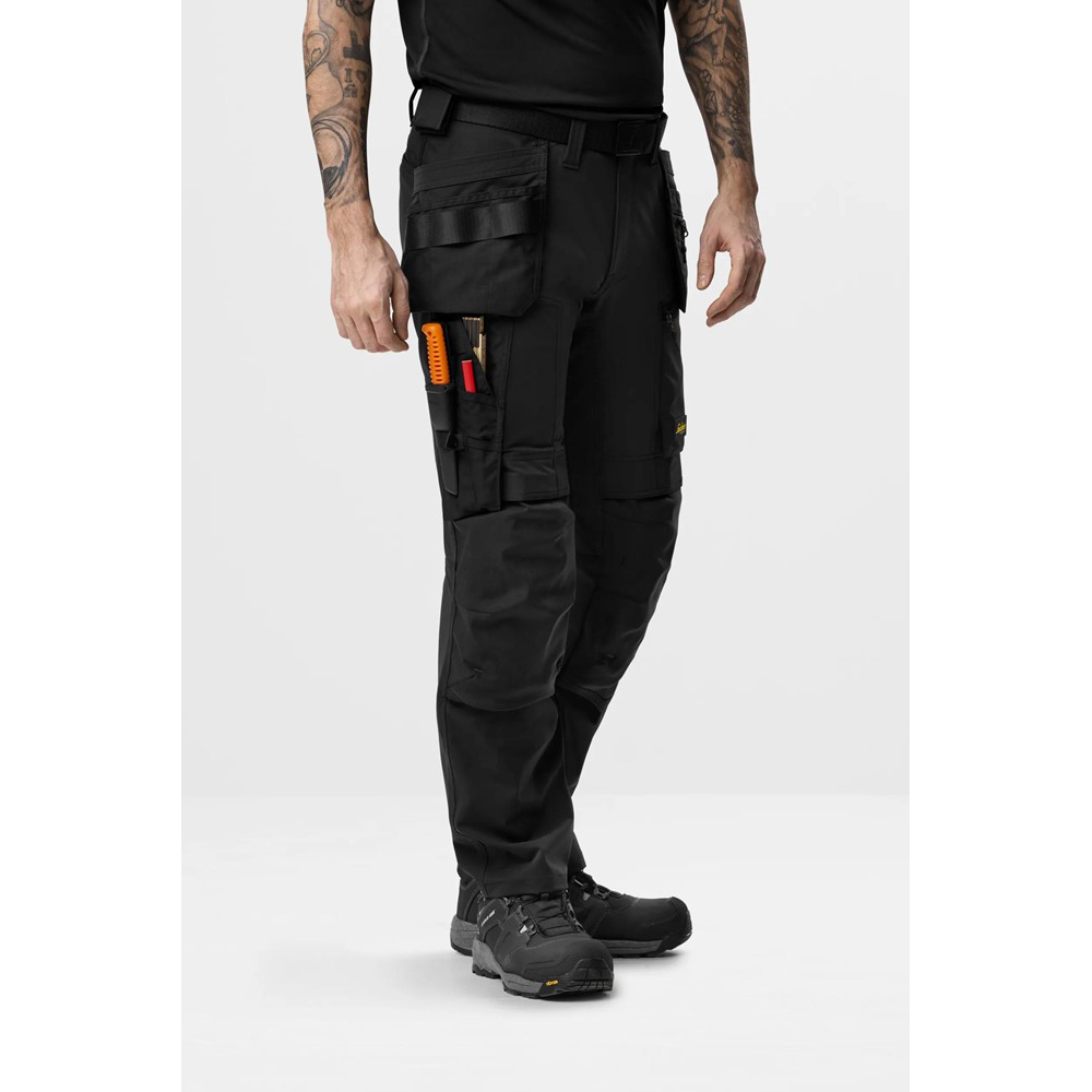 Snickers 6218 AllroundWork Holster Pocket 4-Way Stretch Trousers Black