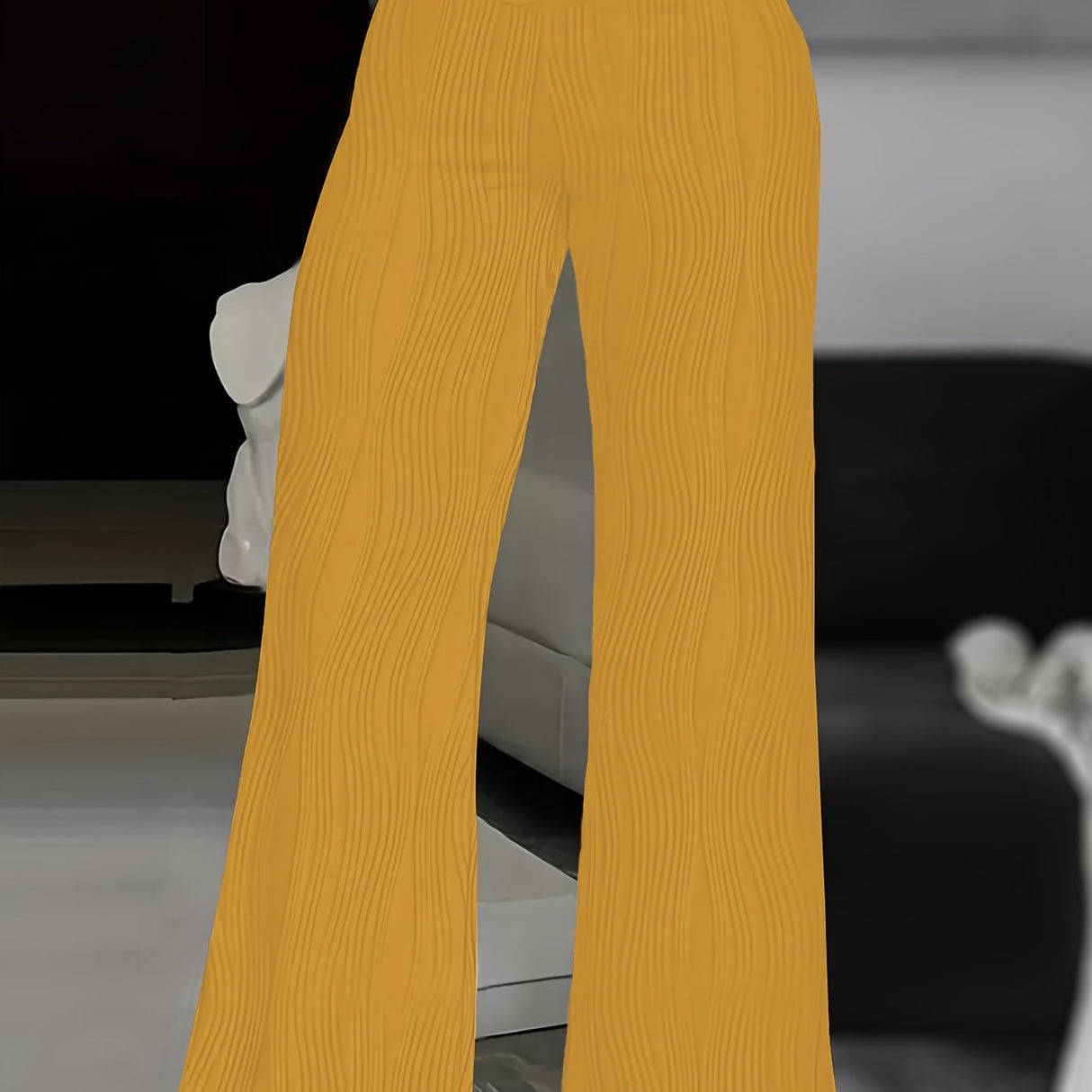 Solid Color Wide Leg Pants, Y2K High Waist Loose Pants For Every Day Women's Trousers