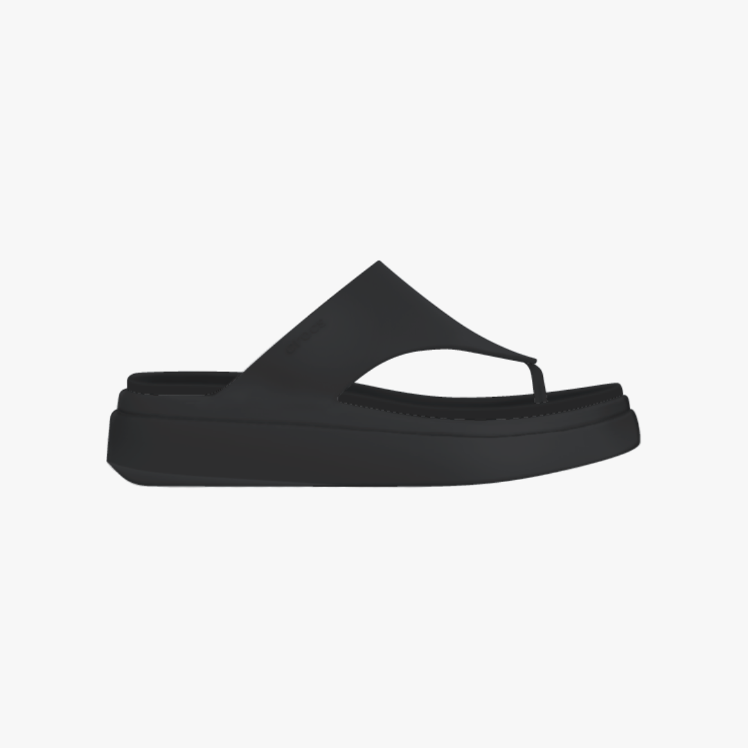 Crocs 209410-001 GETAWAY PLATFORM FLIP Womens Flip-Flops Black