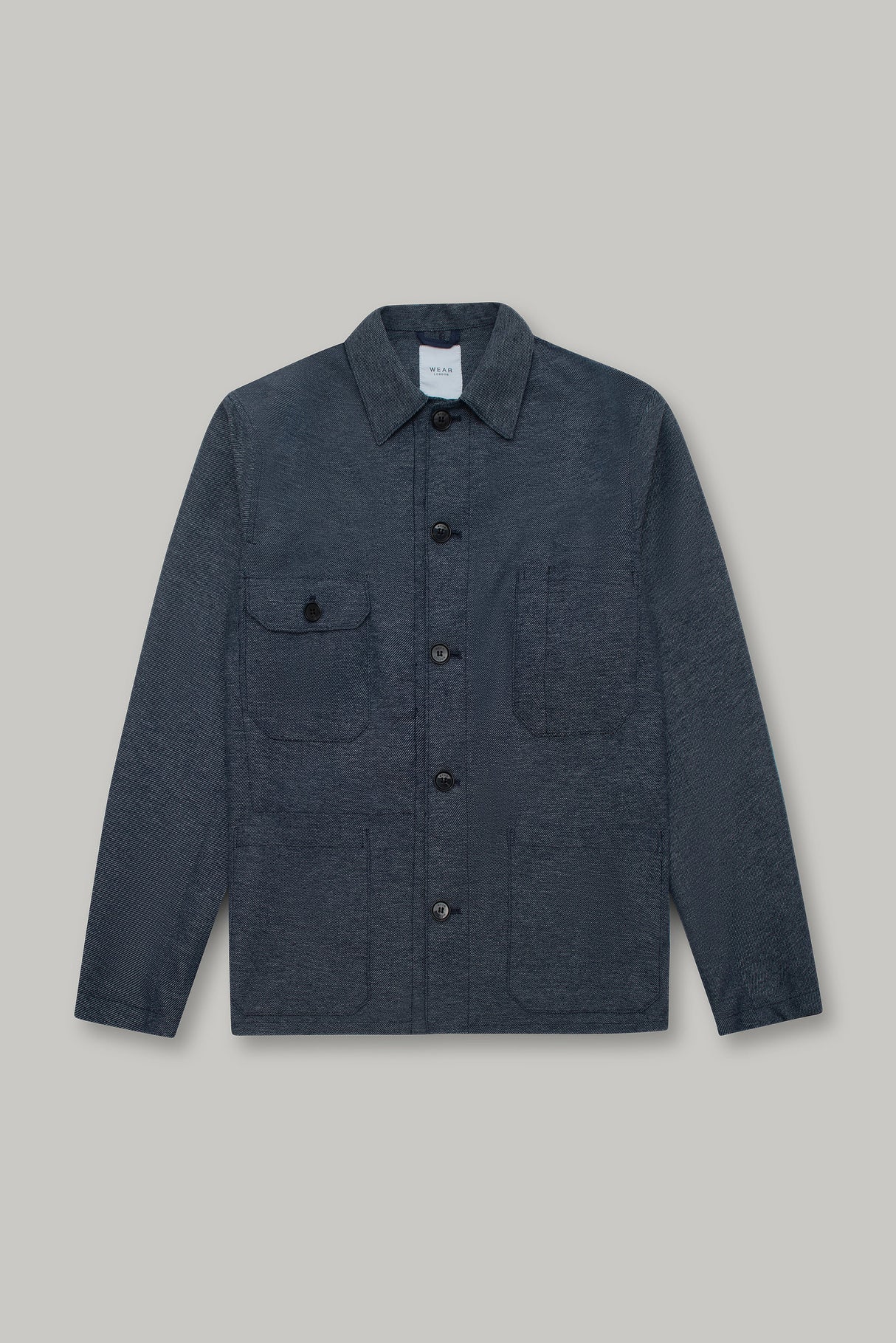 James Four Pocket Jacket - Sky Blue Twill