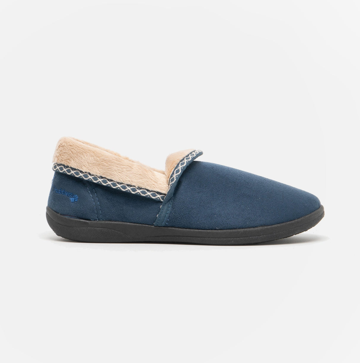 Padders MELLOW Womens (2E Fit) Full Slippers Denim Blue