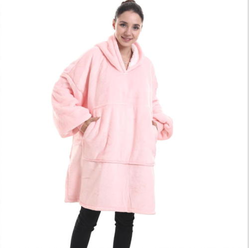 Unisex Sherpa LIned Blanket Hoodie