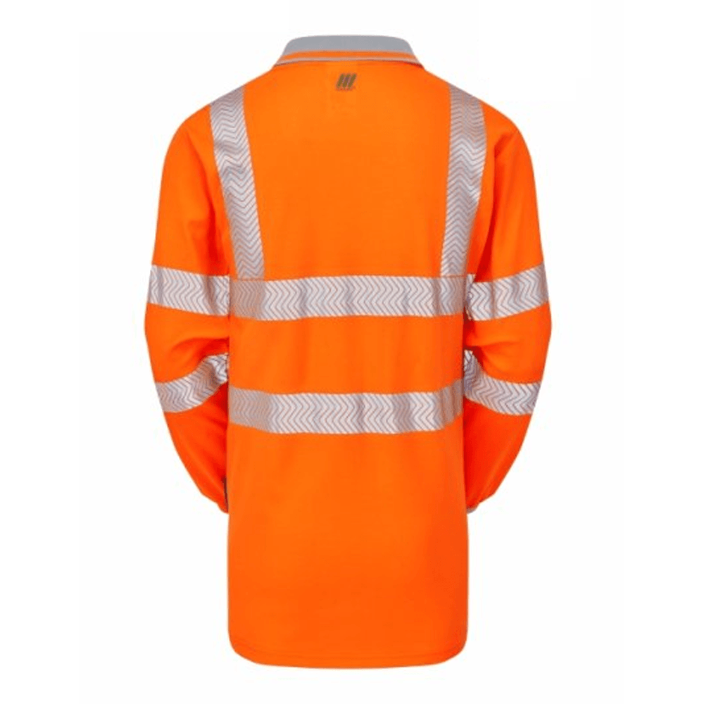 PULSAR LIFE LFE926 NB Hi-Vis Long Sleeve Orange Polo Shirt