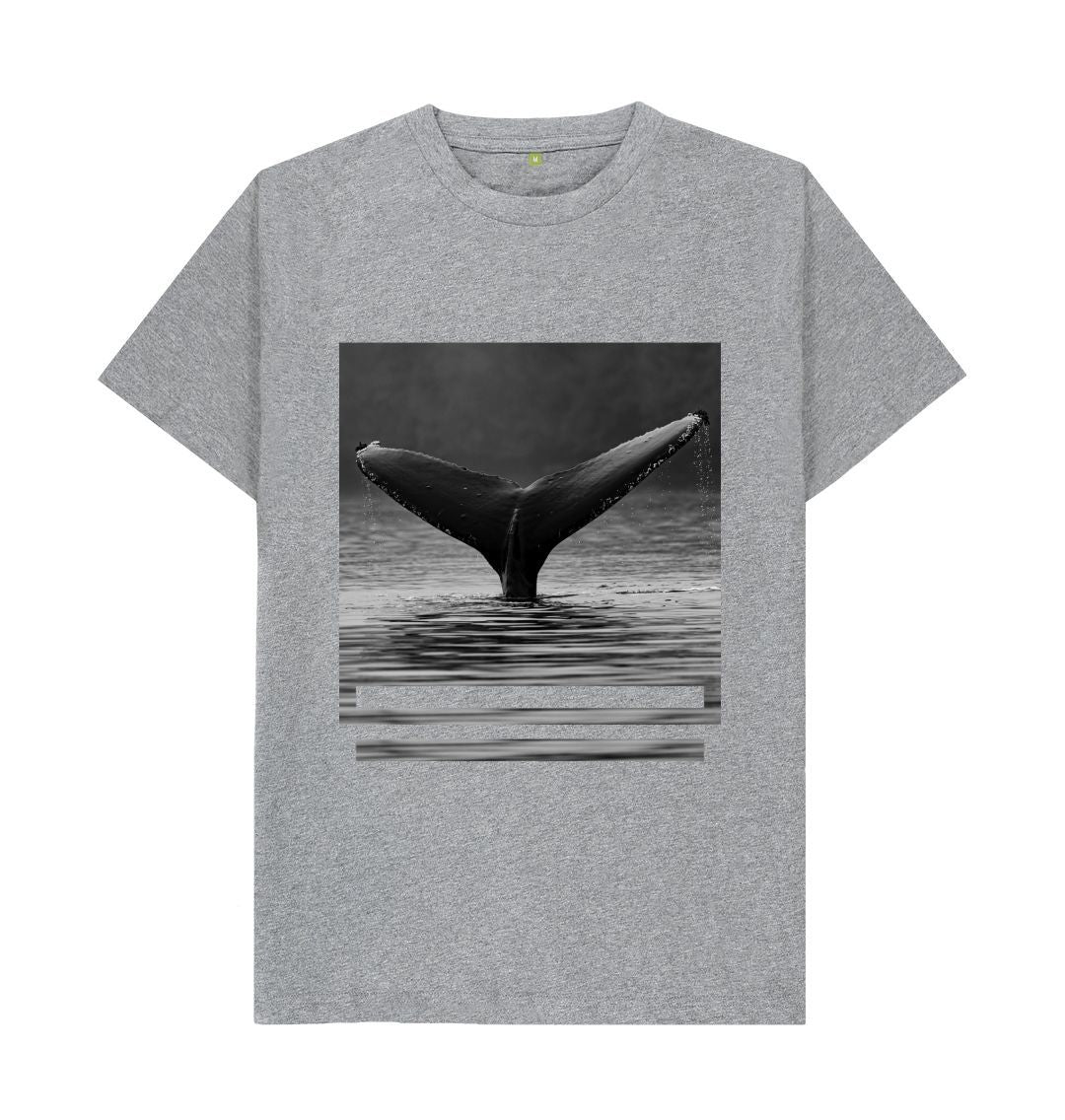 Unisex whales Tail Print T-shirt