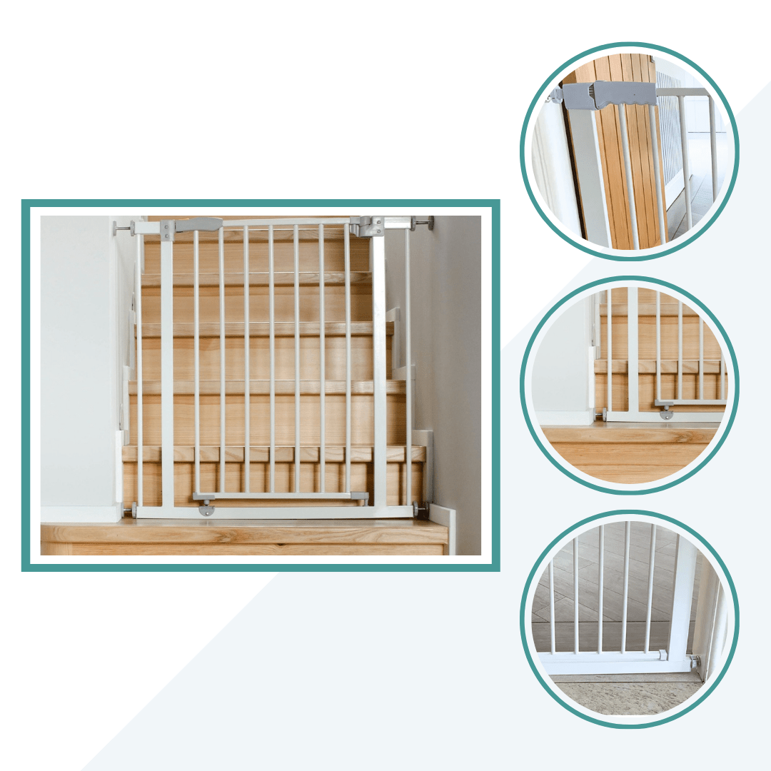 FYLO 3x Baby Safety Stair Gate  Pressure Fit 75-86cm (3 pack)