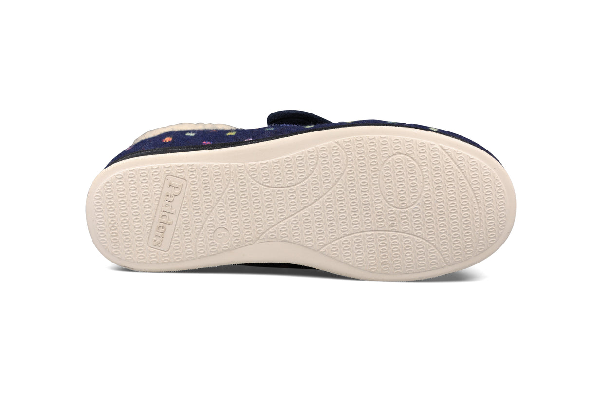 Padders BESS Womens Boot Slippers Navy