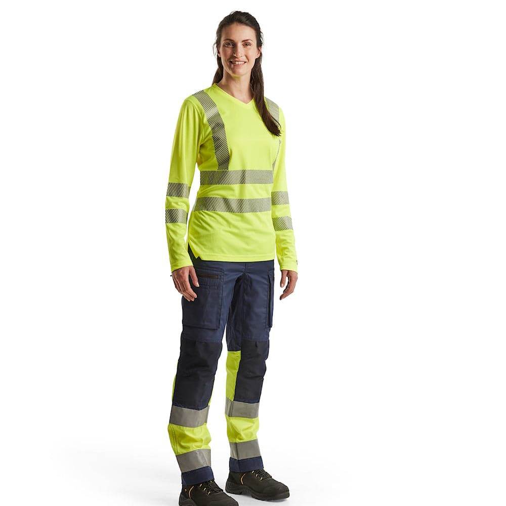 Blaklader 3485 Women's Hi-Vis T-Shirt Long Sleeve