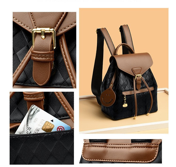 Women’s Leather Backpack – Casual & Multifunctional Shoulder Bag for School, Travel & Everyday Use