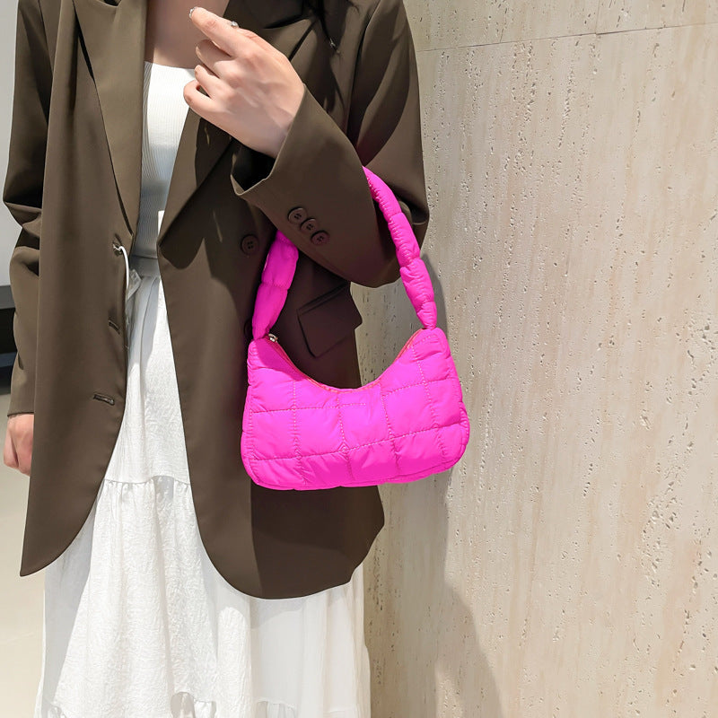 Fashion Simple One Shoulder Underarm New Moon Women's Bag