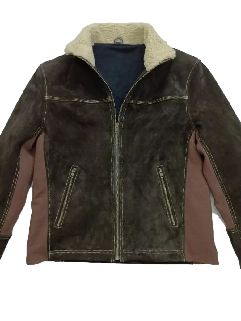 Men's Rick Grimes The Walking Dead Season 6 Real Suede Leather Jacket | Brown