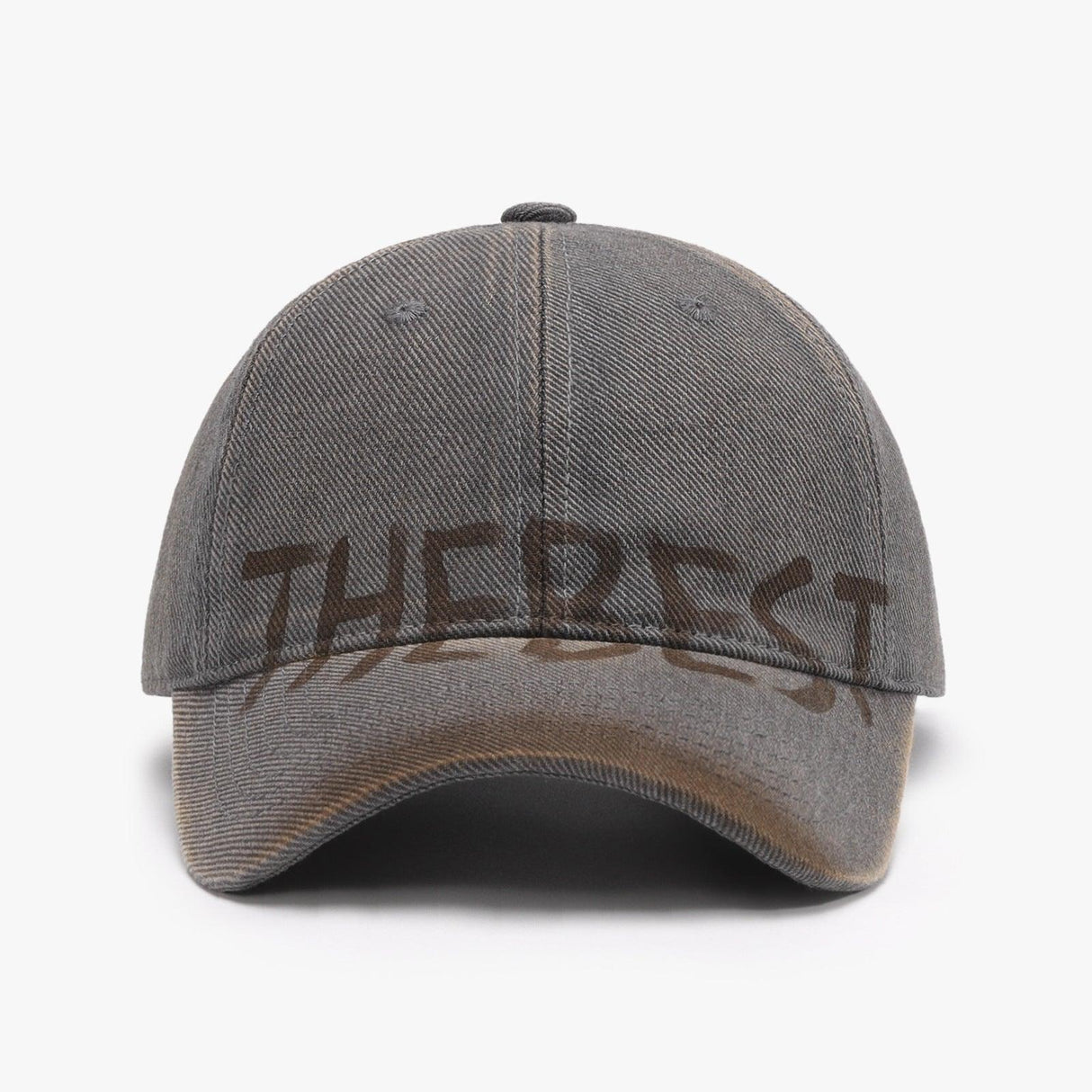 Letter Graffiti Curved Brim Soft Top Cap