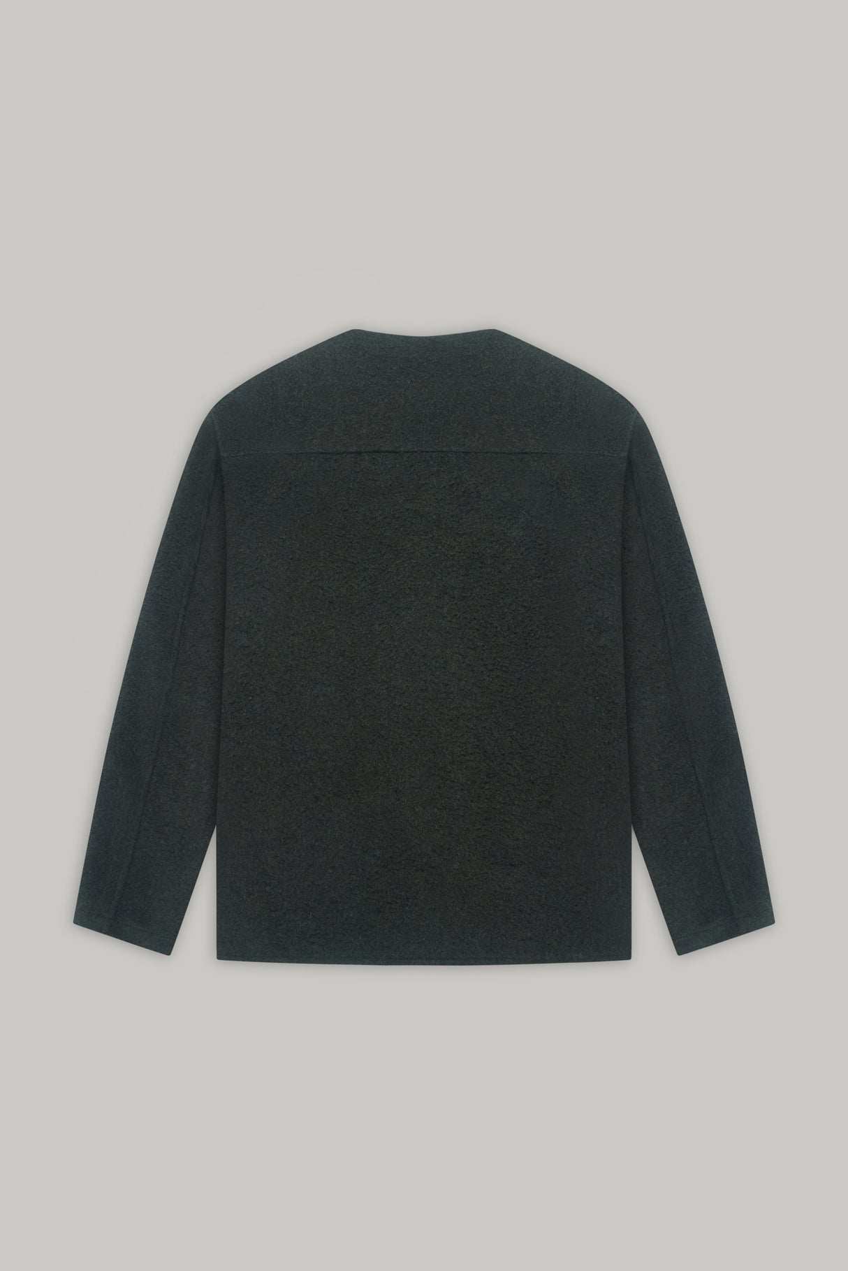 Fleming V-Neck Shacket - Olive Casentino Wool