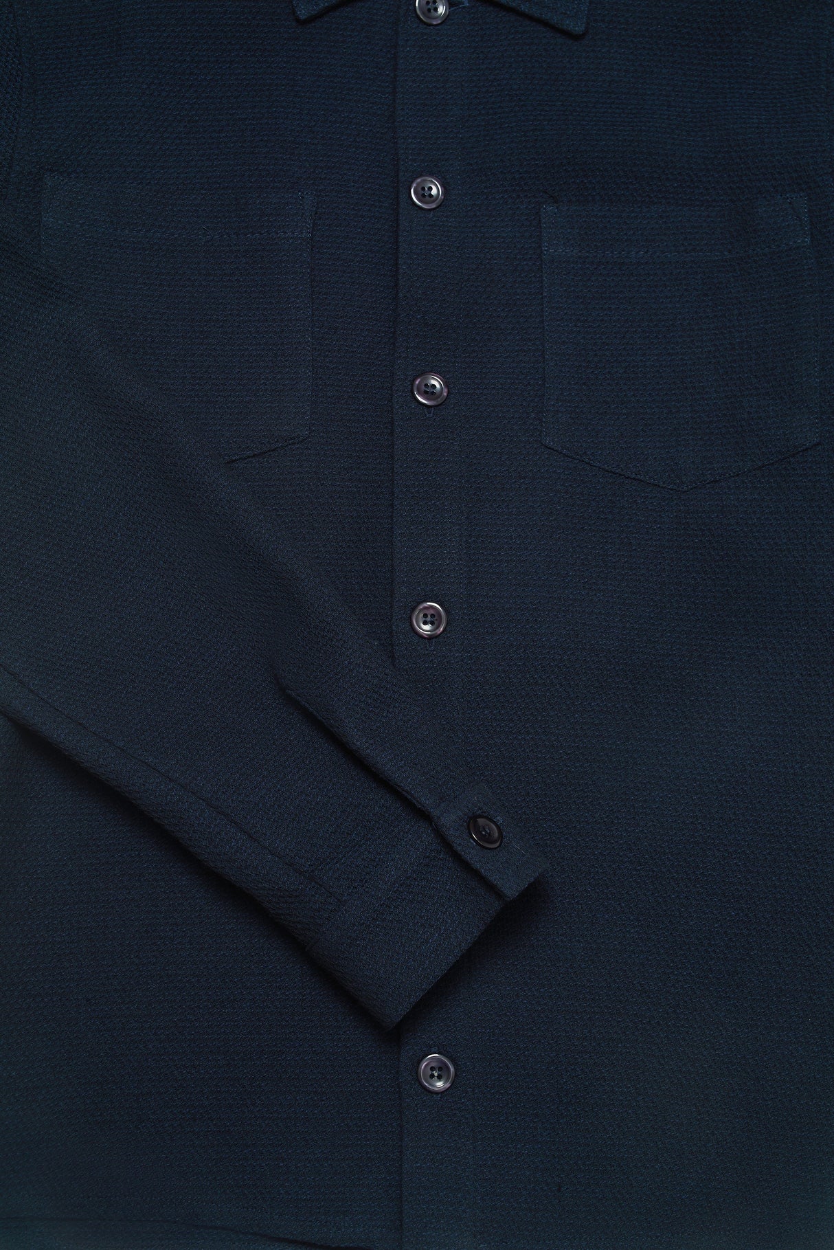 Bart Long Sleeve Shirt - Navy Malta