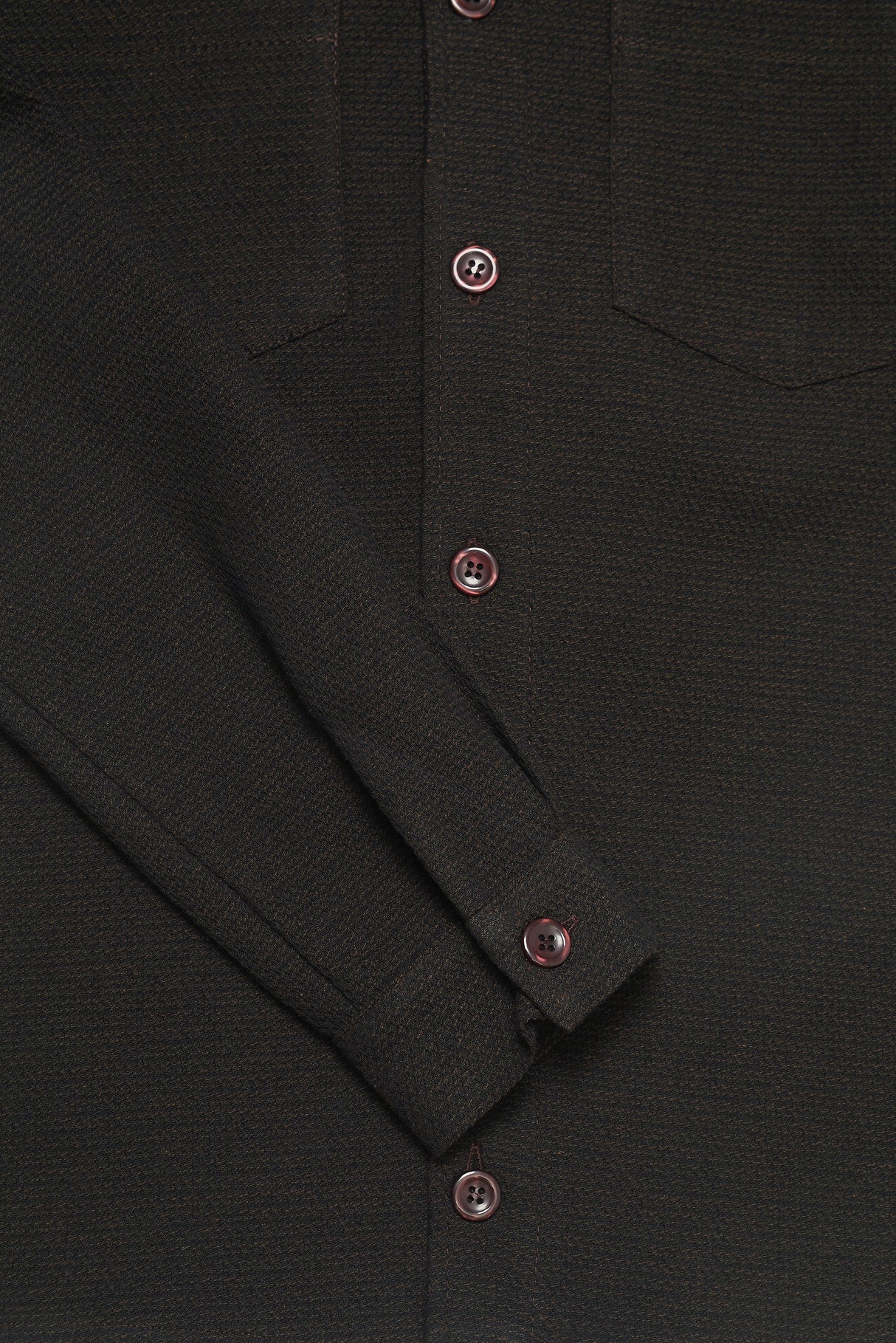 Bart Long Sleeve Shirt - Chocolate Malta