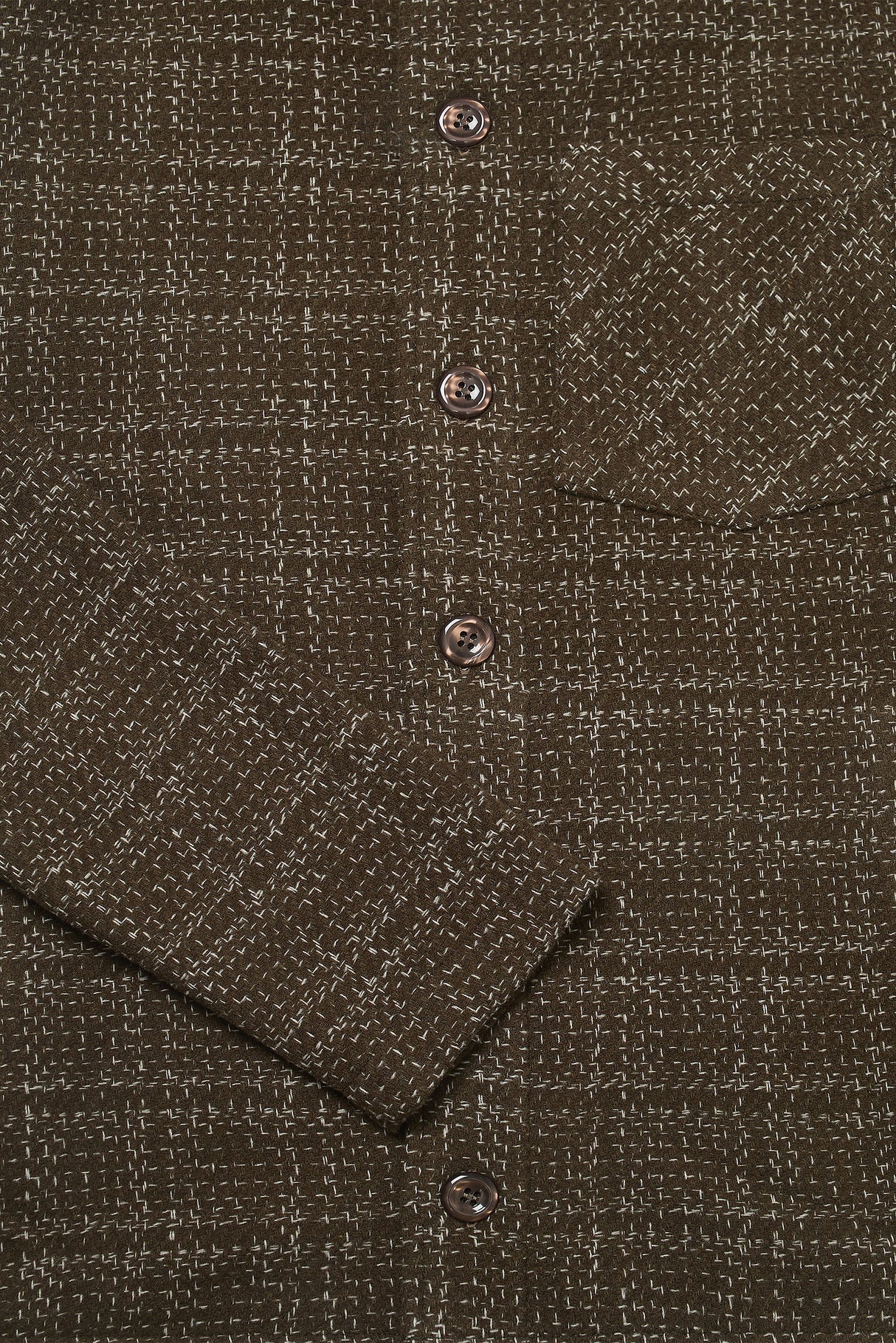 Theydon Frame Overshirt - Mocha / Ecru