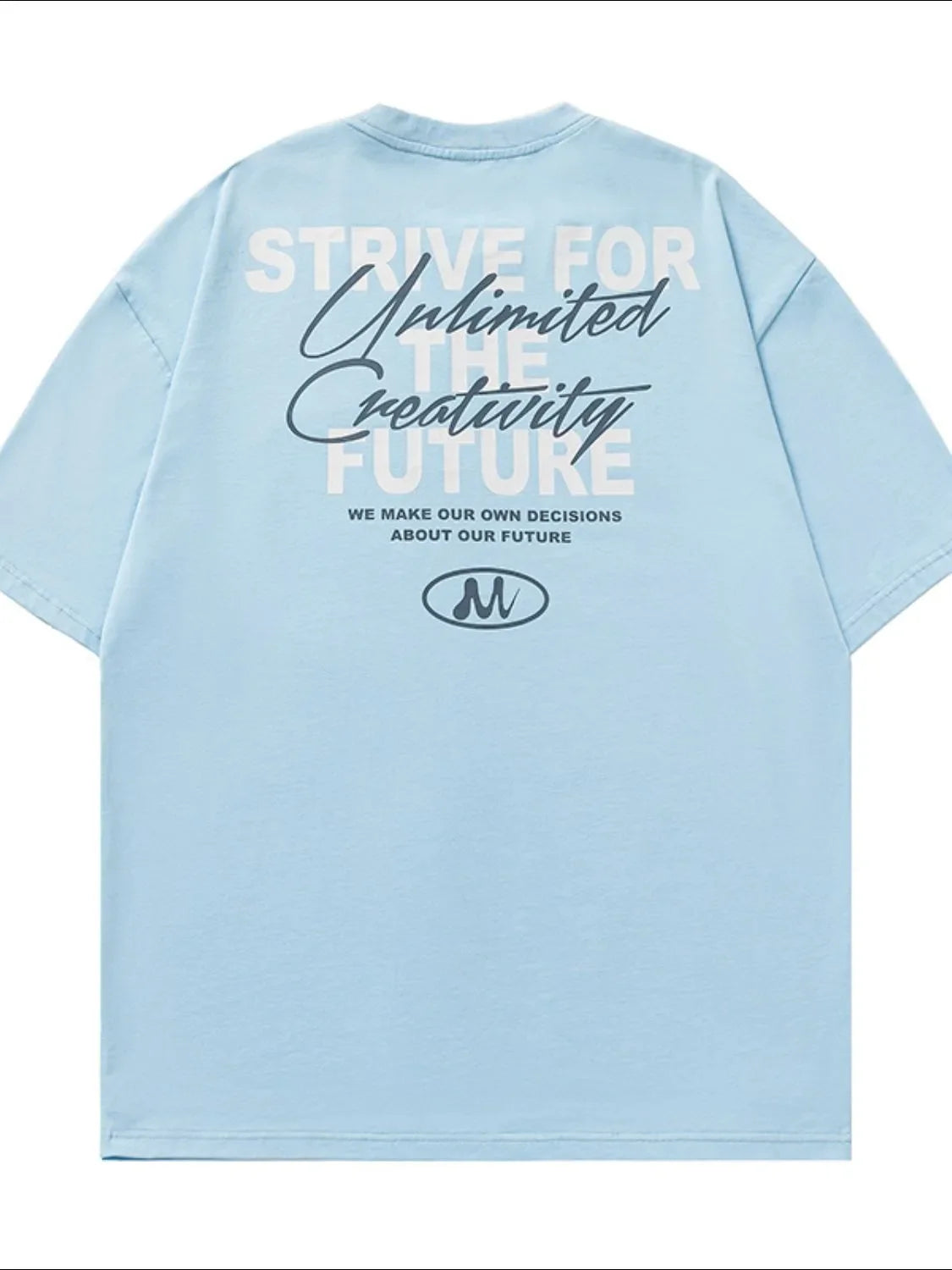 Men's Plus Size Letter Graphic Round Neck Half Sleeve T-Shirt