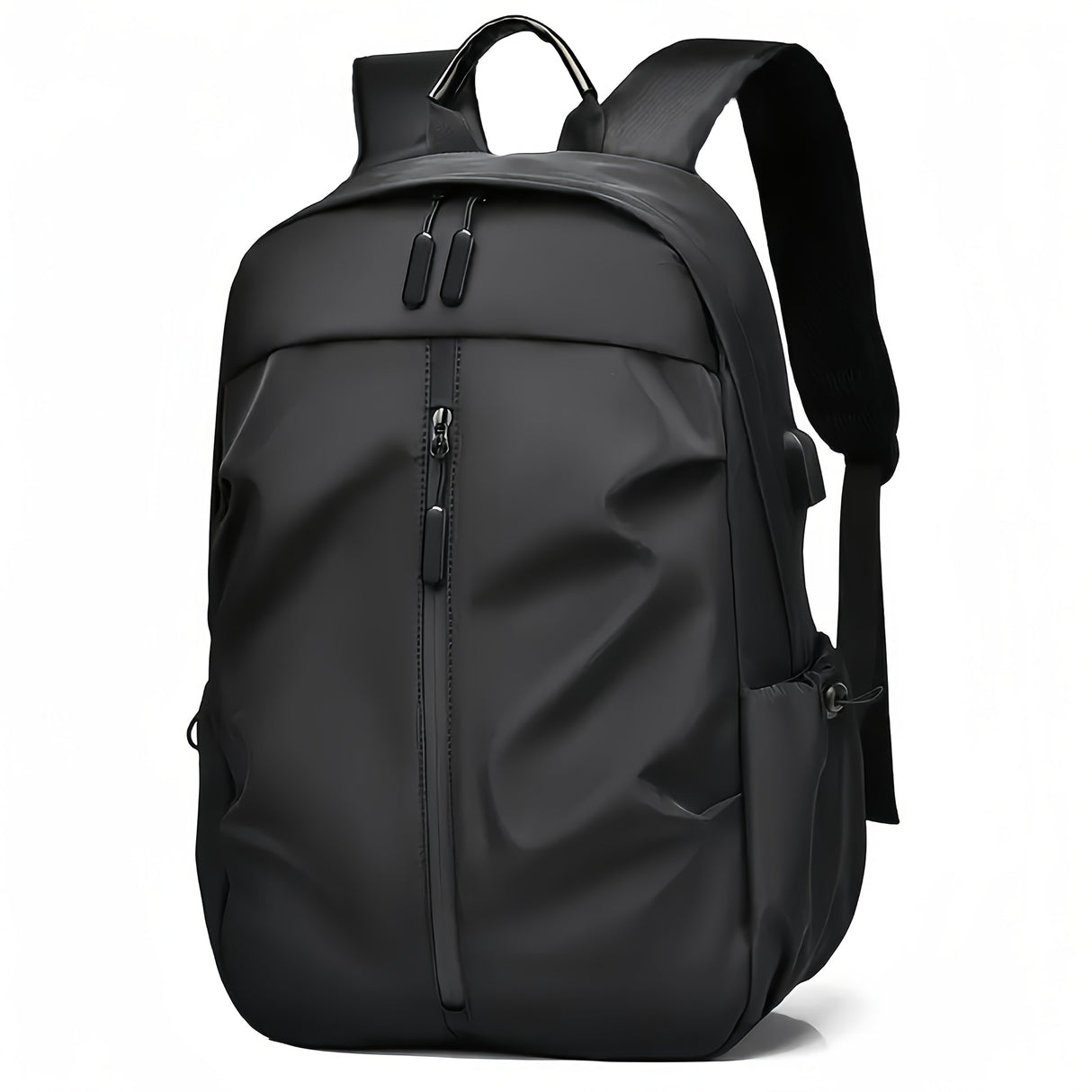 Men's fashionable solid color backpack - lightweight and durable, suitable for sports, travel, and commuting, with laptop compartment