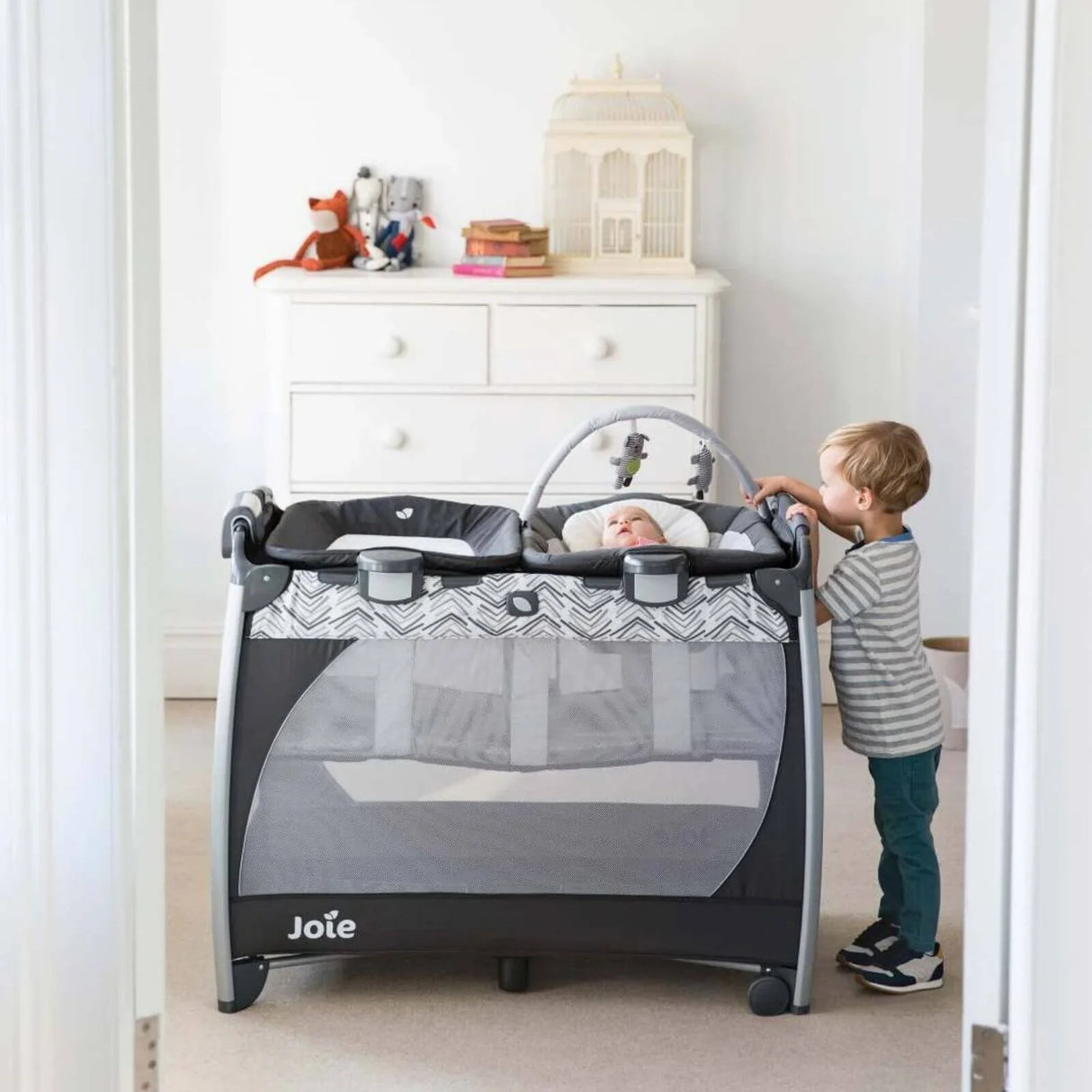 Joie Excursion Change & Bounce Baby Travel Cot - Portrait